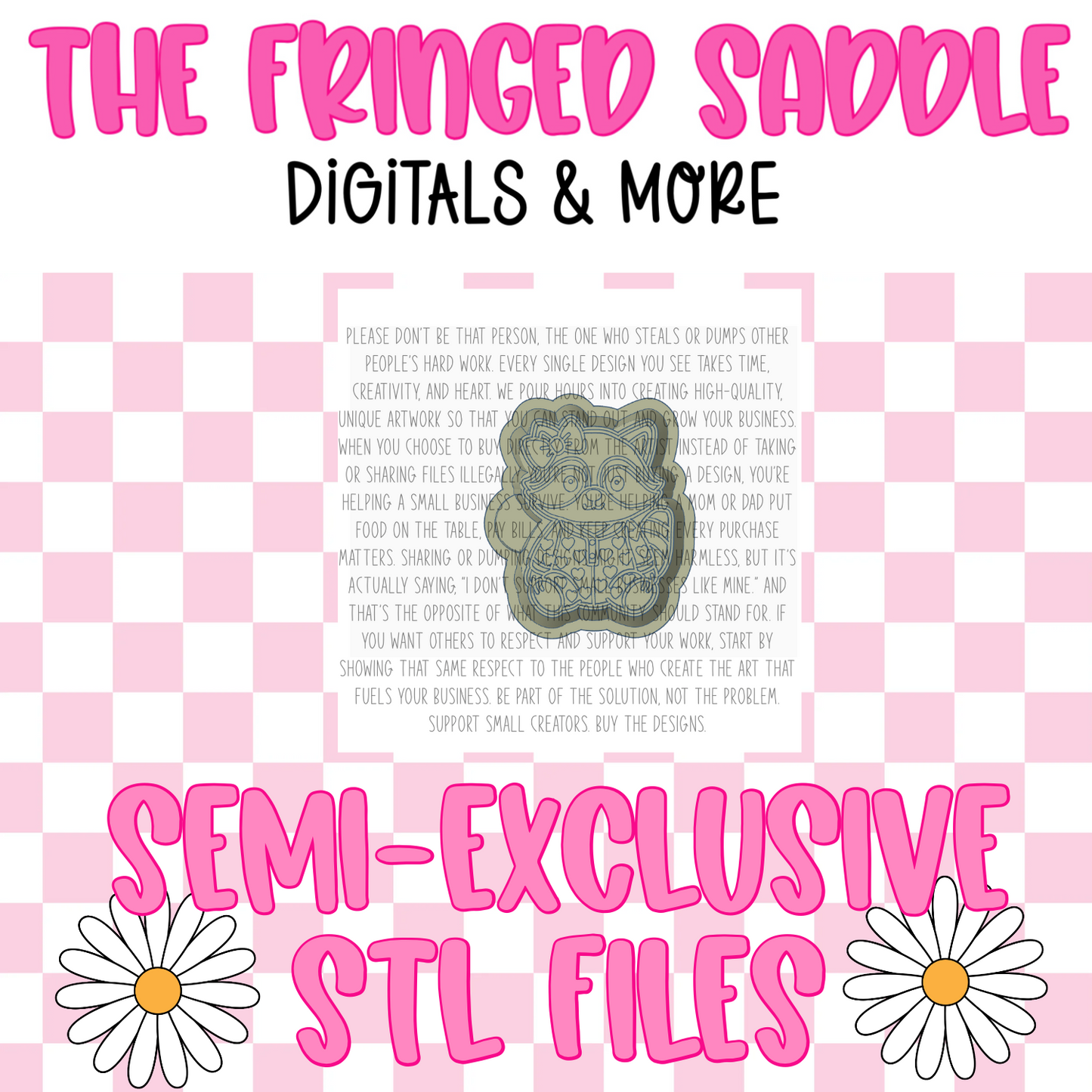 Raccoon in heart pjs