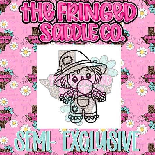 Scarecrow blowing bubble PNG & STL