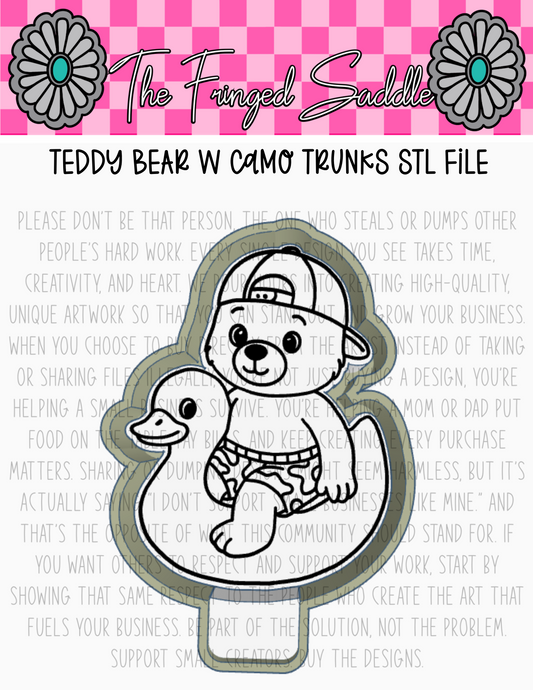 Teddy w camo trunks STL