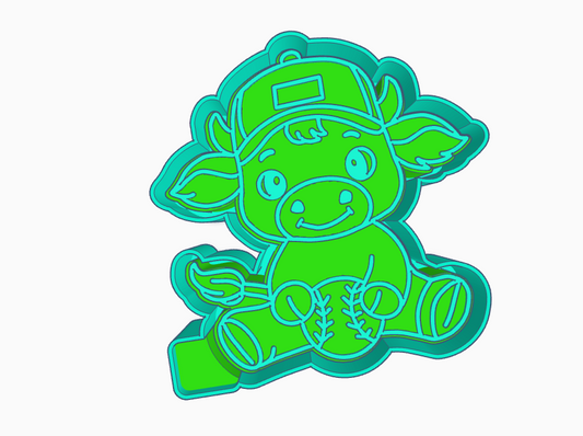 Bull w baseball