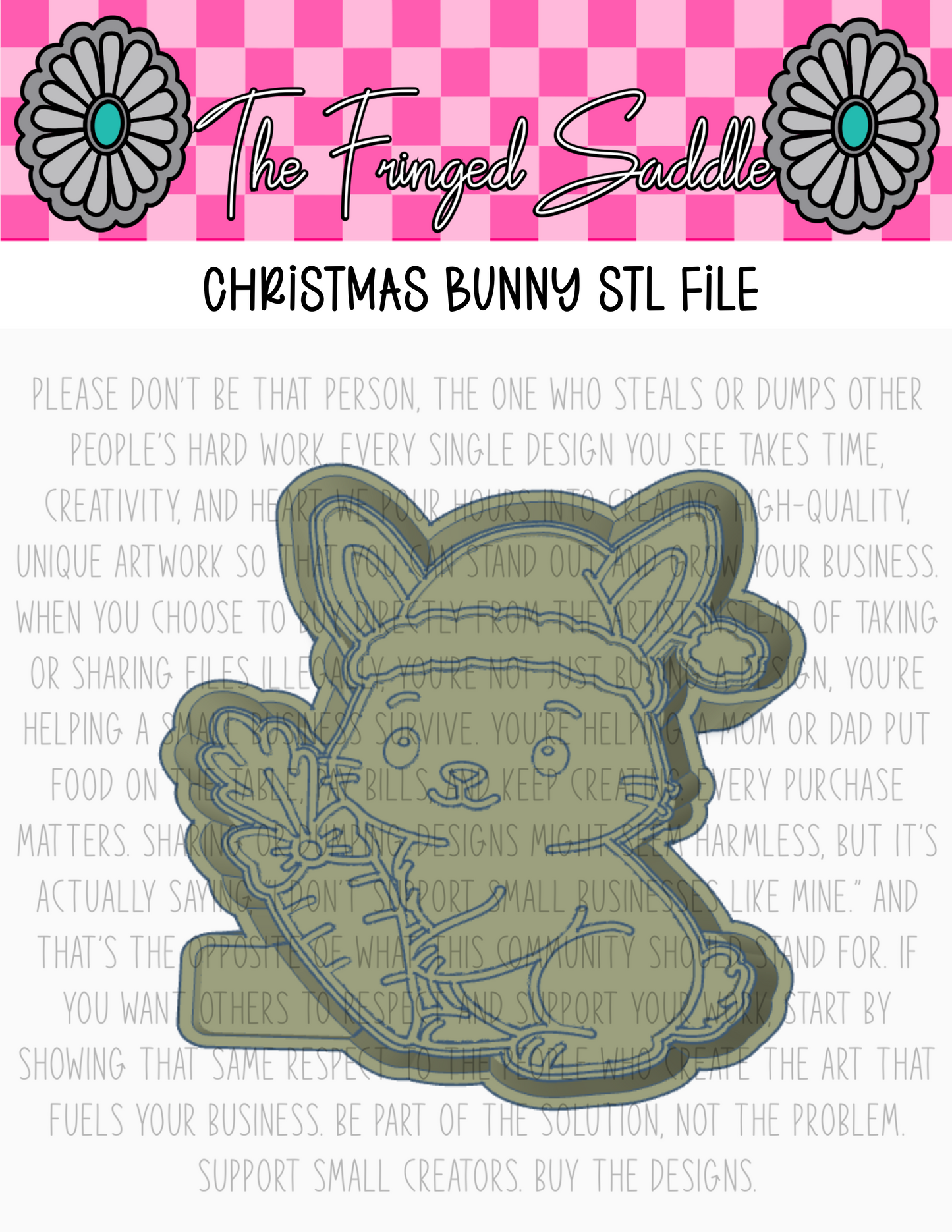 Christmas bunny file