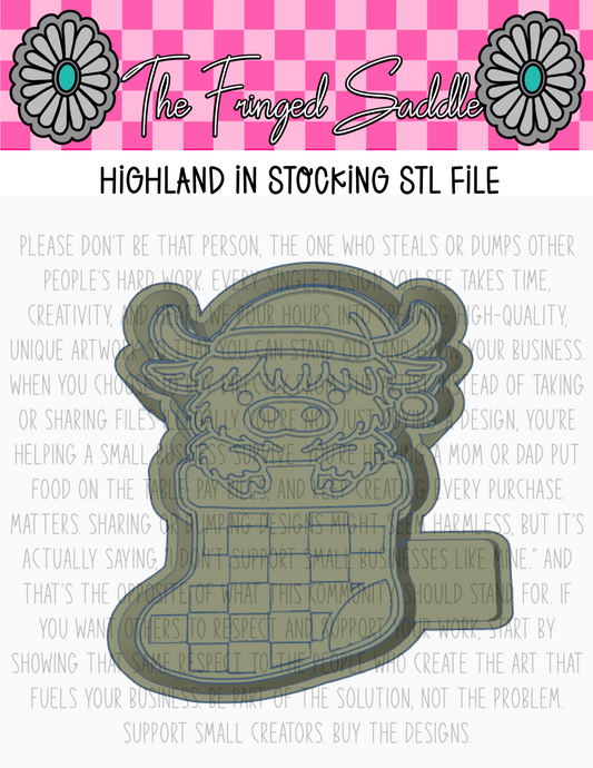 Highland in check stocking file