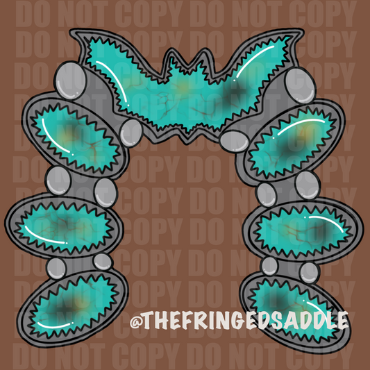 Bat turquoise PNG