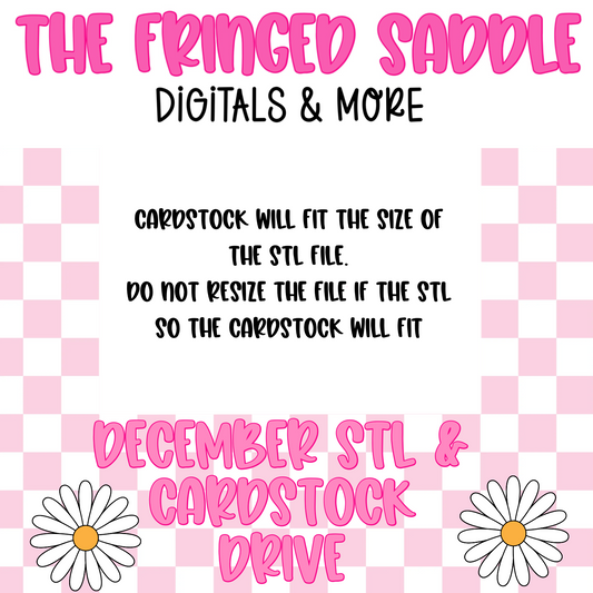 December STL & cardstock drive