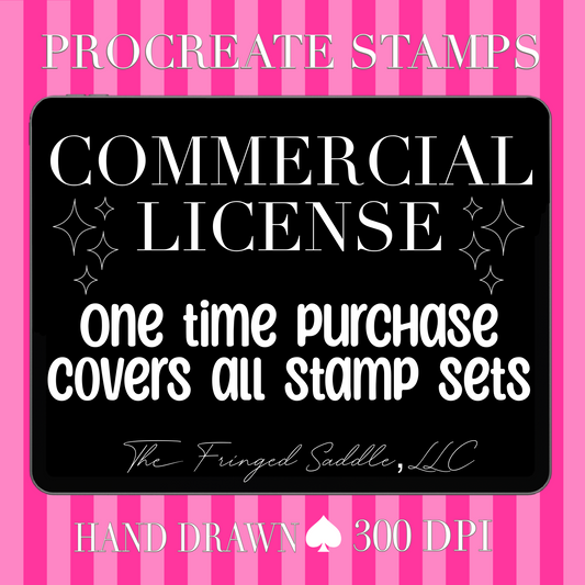 Commercial license for procreate stamps