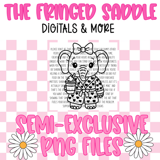 Elephant in heart robe