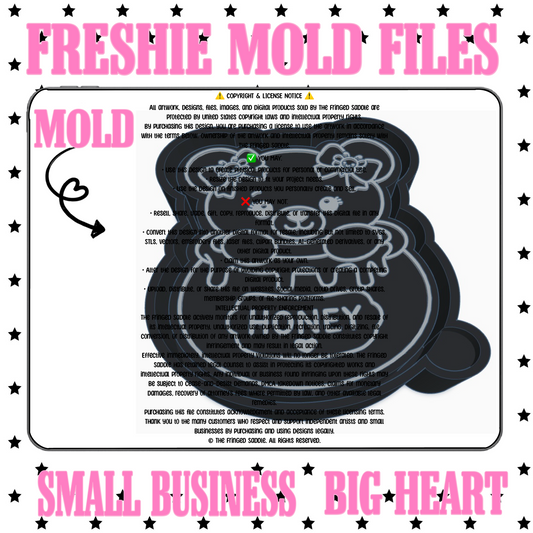 Teddy in honey pot mold