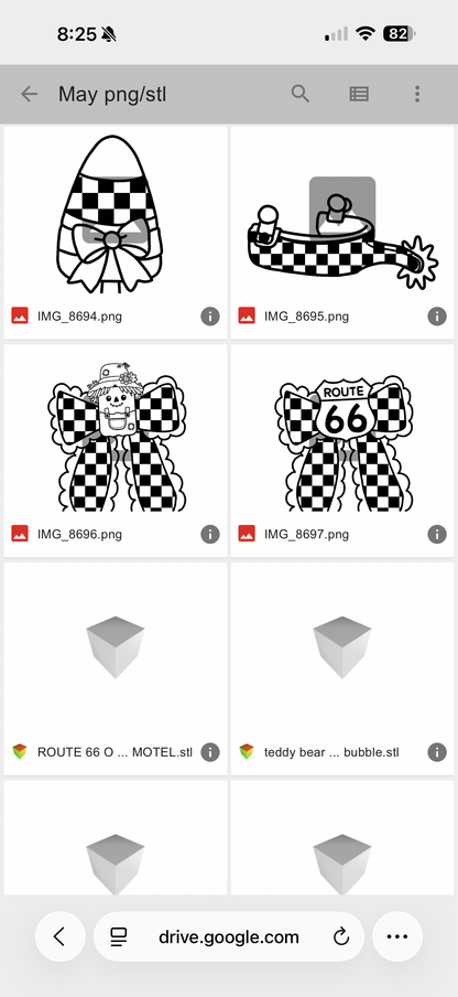 May PNG/STL Google Drive folder access