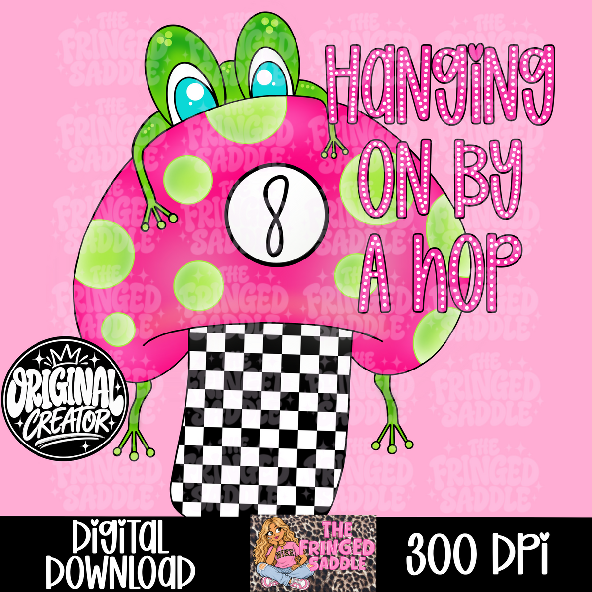 Hanging on by a hop graphic