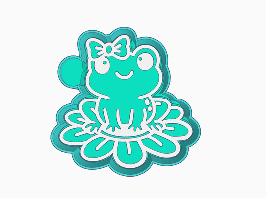 Frog on lily pad STL