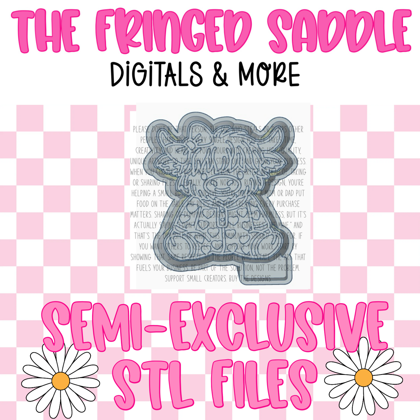 Highland in heart pjs STL