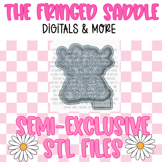 Highland in heart pjs STL