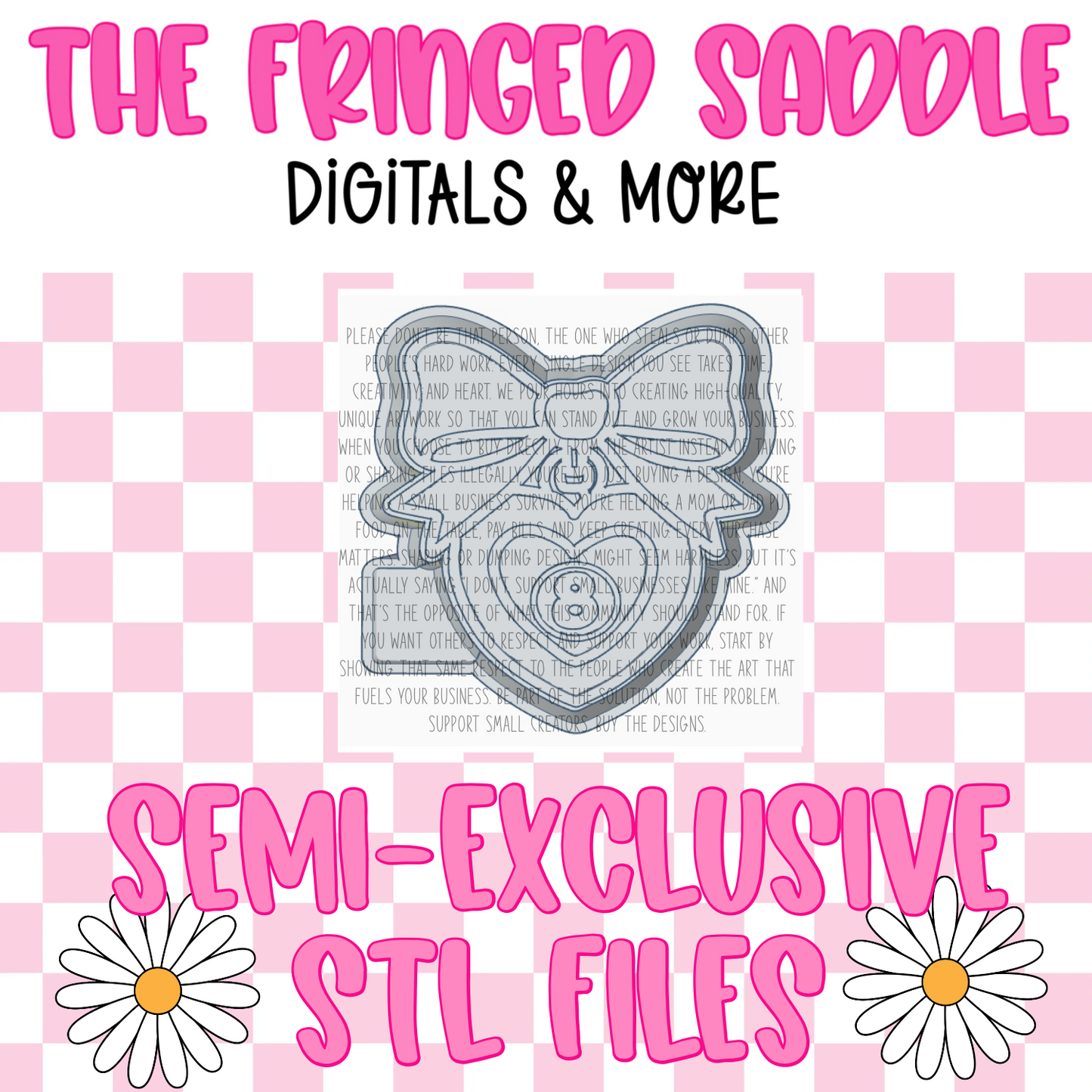 Plain 8 ball locket STL