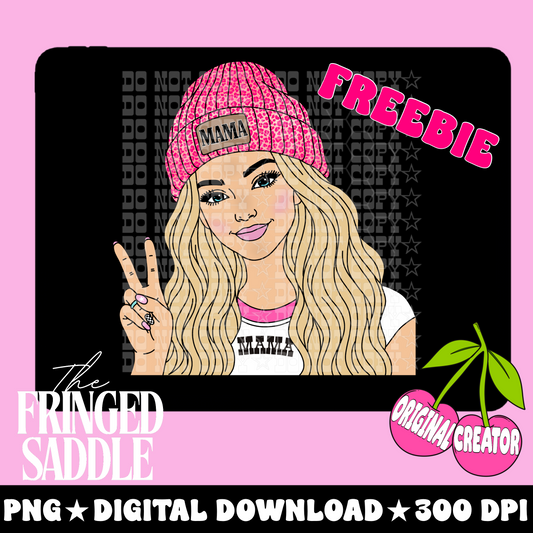 Mama girl graphic freebie