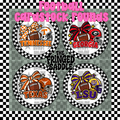 Football cardstock rounds bundle
